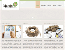 Tablet Screenshot of martinfinancialsolutions.com